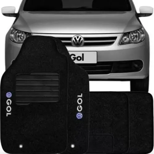 Jogo Tapete De Carpete Automotivo Universal 5 Peças Gol