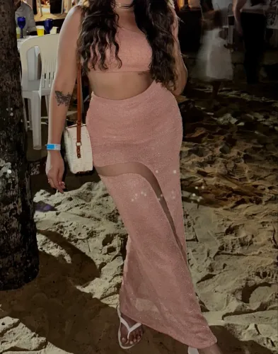 Conjunto top e saia