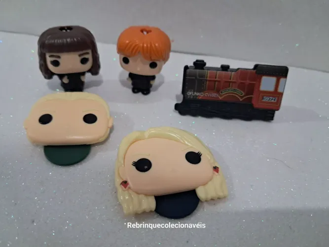 Lote miniaturas colecionáveis Kinder Harry Potter 