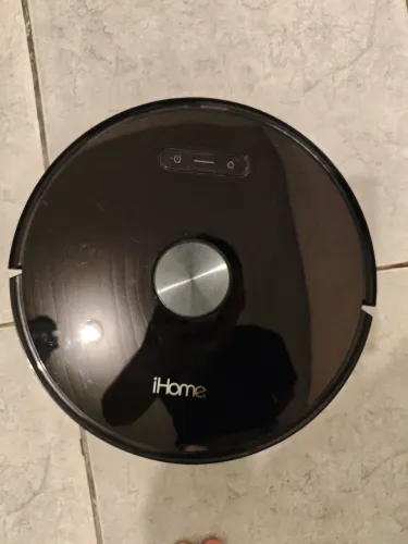 Robô aspirador iHome com base inteligente 