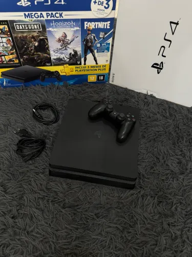 Playstation 4 Slim - 1Tb - Com Garantia, Caixa e Jogo