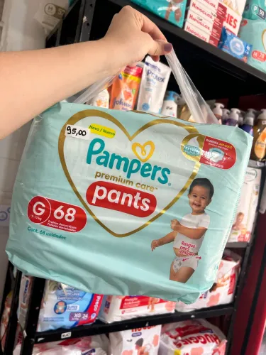 Fralda descartável Pampers premium care TAMANHO G