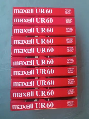 Fita cassete maxell ur-60 virgens lote 10 fitas lacradas