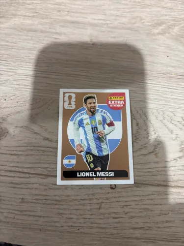 Figurinha do messi bronze álbum 2026