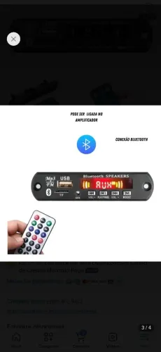 Placa decodificador bluetooth 