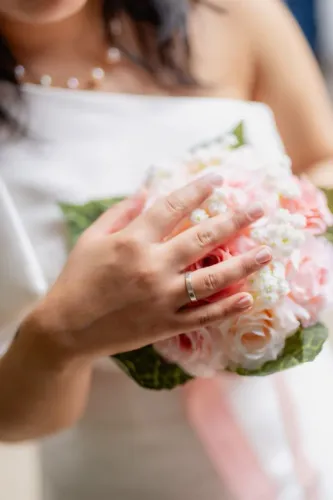 Vestido Noiva + buquê + porta aliança Casamento Civil