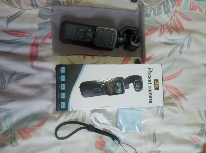 Câmera de ação 4k 60fps 360° giro automático nova na caixa