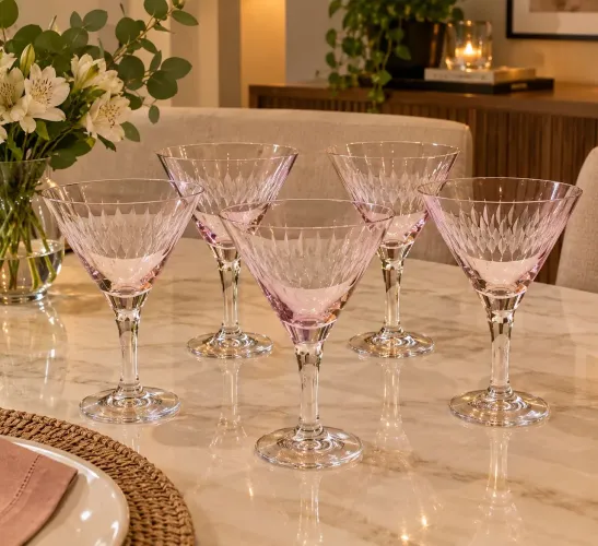 Taça de cristal hering Rosé