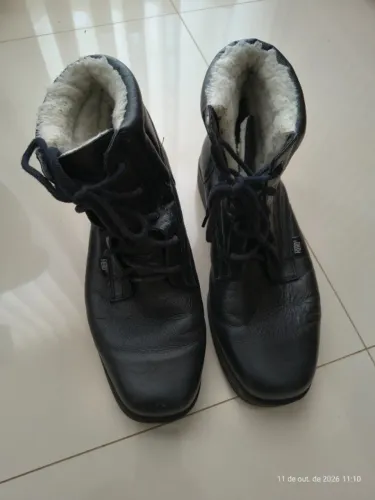 Bota Masculina Neve New Portillo Forrada Lã Natural Fiero Preta