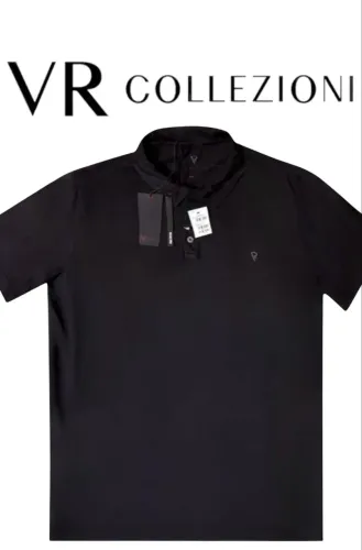 Camisa Polo Masculina VR, NOVA. Cor Preto.