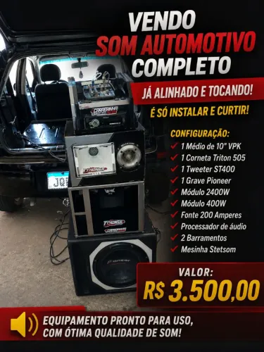 Torre de som completo