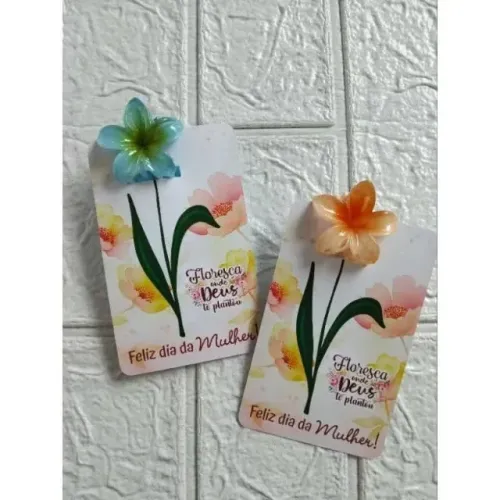 Card + presilha Dia da Mulher