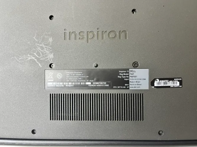 Carcaça completa  Dell Inspiron 15 P66f