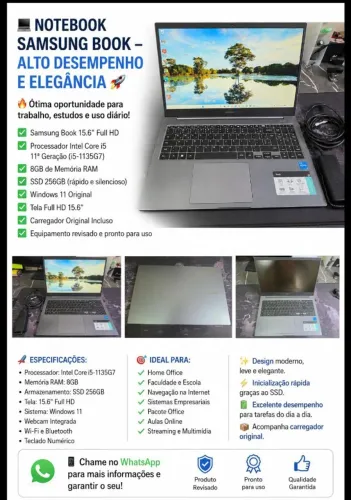 Notebook Samsung - R$ 2200