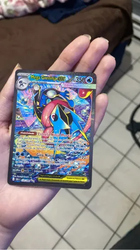 CARTA POKÉMON MEGA GRENINJA EX FOIL NOVA CHAOS RISING CAOS ASCENDENTE