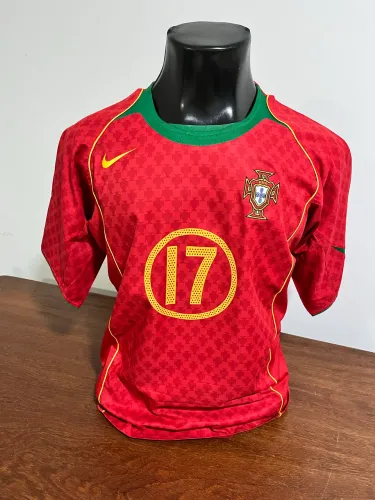 Camisa Seleção Portugal 2004 Modelo Europeu