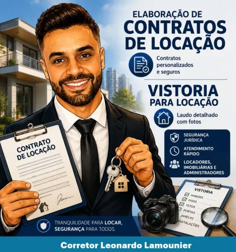 Elaboração de Contratos (Locação, Compra e Venda) e Vistoria de Locação