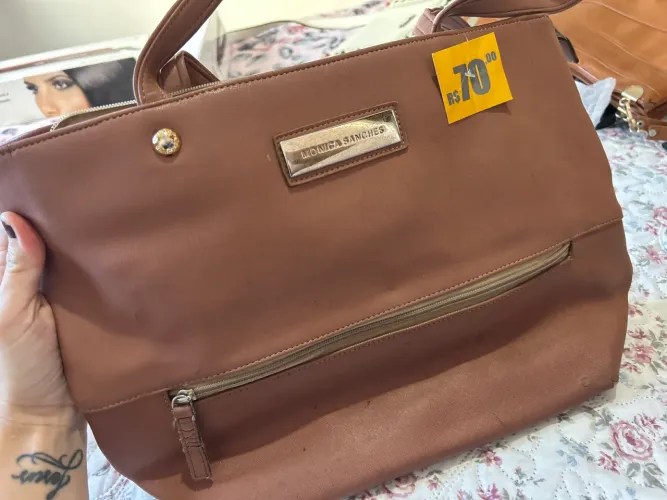 Bolsa couro Mônica Sanches