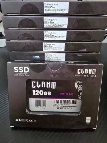 SSD SATA III 120GB 2.5? Leitura: 500MB/s Gravação: 480MB/s Novo 12 Meses de Garantia