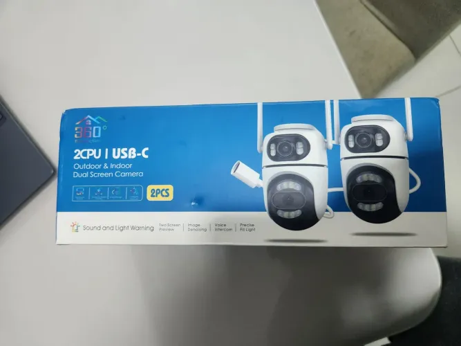 2 câmera smart , novas câmera dupla Wi-Fi, infravermelho, alarme .