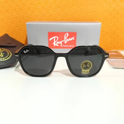 Óculos de sol Ray ban John preto unissex novo 