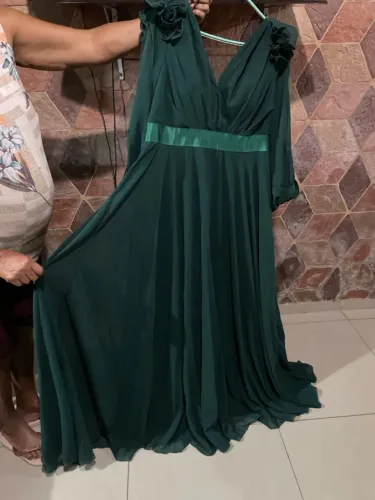 Vestido de festa verde