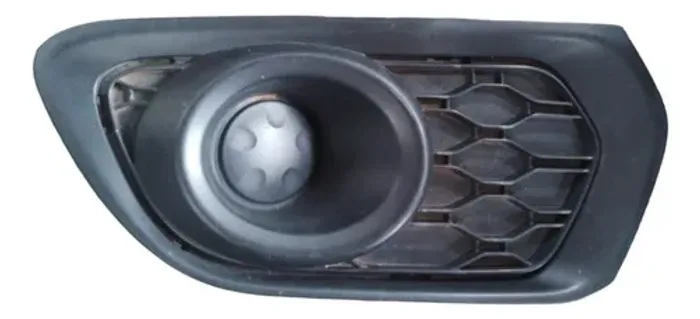 Moldura Farol Milha Esquerda Renault Sandero 2015  2019 Preto Esquerdo