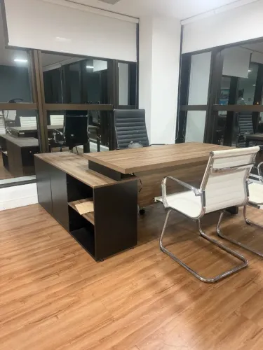 Mesa executiva em L c/ 3 mesas 1,20 escritório