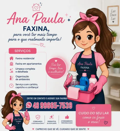 Limpeza geral de casas/ ap/ escritório...