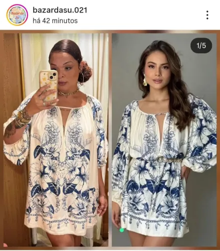 Vestido curto brilho de cor Farm