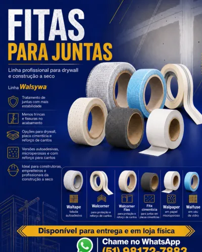  Fitas para Juntas Walsywa: acabamento profissional começa no material certo!