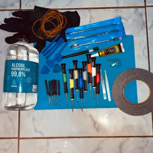 Kit completo de manutenção de celular 