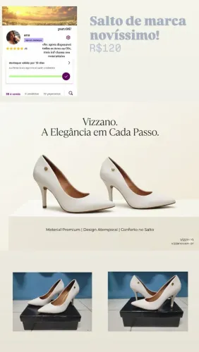 Salto branco Vizzano 37