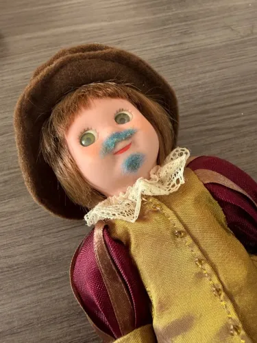 Boneco Barba Azul DeAgostini colecionável original em porcelana - raro