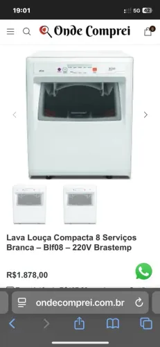 Lava louça Brastemp 220v 
