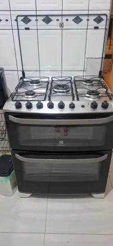 Fogão Electrolux 5 bocas 2 fornos elétrico e a gás