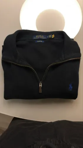 suéter Polo Ralph Lauren com zíper parcial