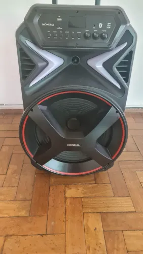 Caixa Amplificada Connect Lights Plus Cm-700 Mondial Cor Preto