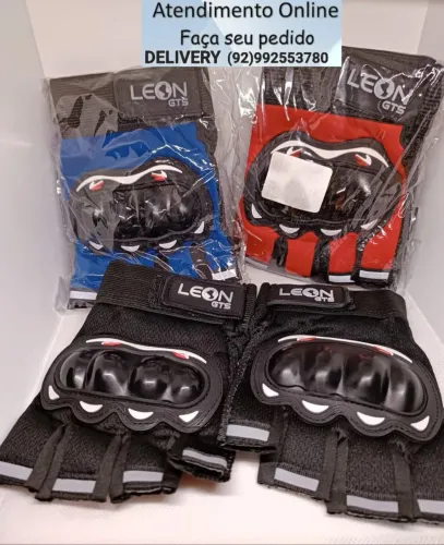 LUVAS PARA MOTOQUEIRO CICLISTA AJUSTÁVEL ABERTA/FEICHADA
