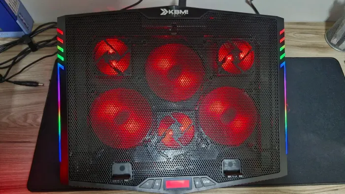 Suporte Base Gamer para Notebook Kabum RGB 6 Ventoinhas