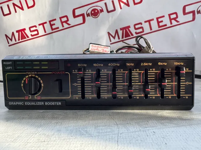 Equalizador e amplificador tojo gr-1200plus novo zero na promoção