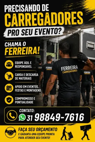 Precisa de carrega pra seu evento ou segurança ?