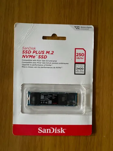 SSD Sandisk Plus 250GB NVMe M2 2280