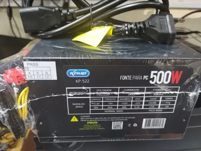 Fonte Real Thype 500w Preto Bivolt 50-60hz - Th-522 (NOVA LACRADA)