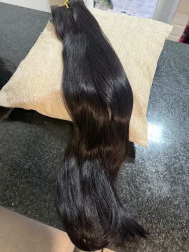 Cabelo humano brasileiro castanho escuro 