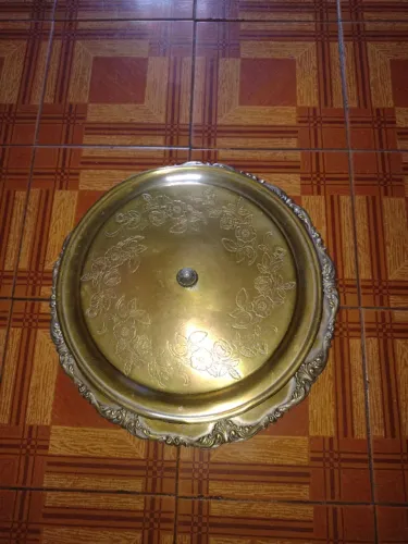 Pirex com tampa prata envelhecida