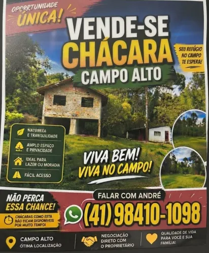Chacara Tijucas do Sul - Campo Alto