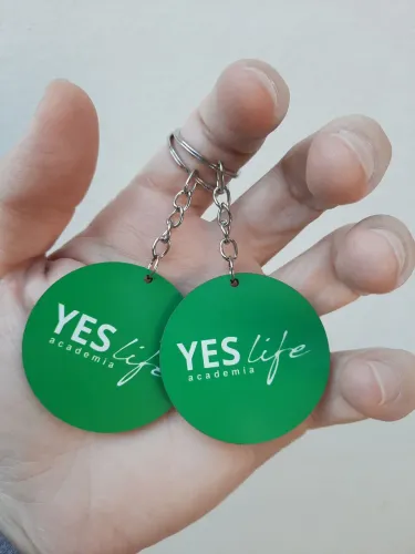 Chaveiros Dupla Face 60un Personalizados em MDF - Brindes e Lembrancinhas