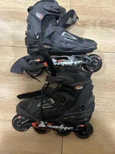 Vendo esses patins número 37/38 usei 5 vezes está novo só está com poeira