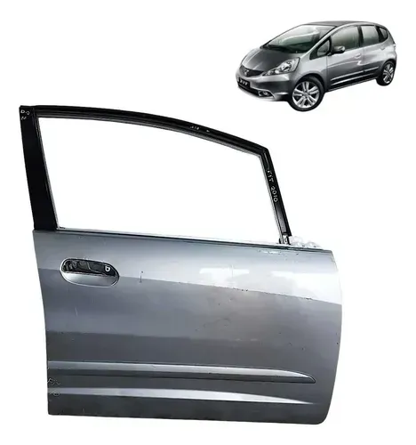 Porta Honda Fit 2009 A 2014 Dianteira Direito Detalhe Dianteira Direita Cinza